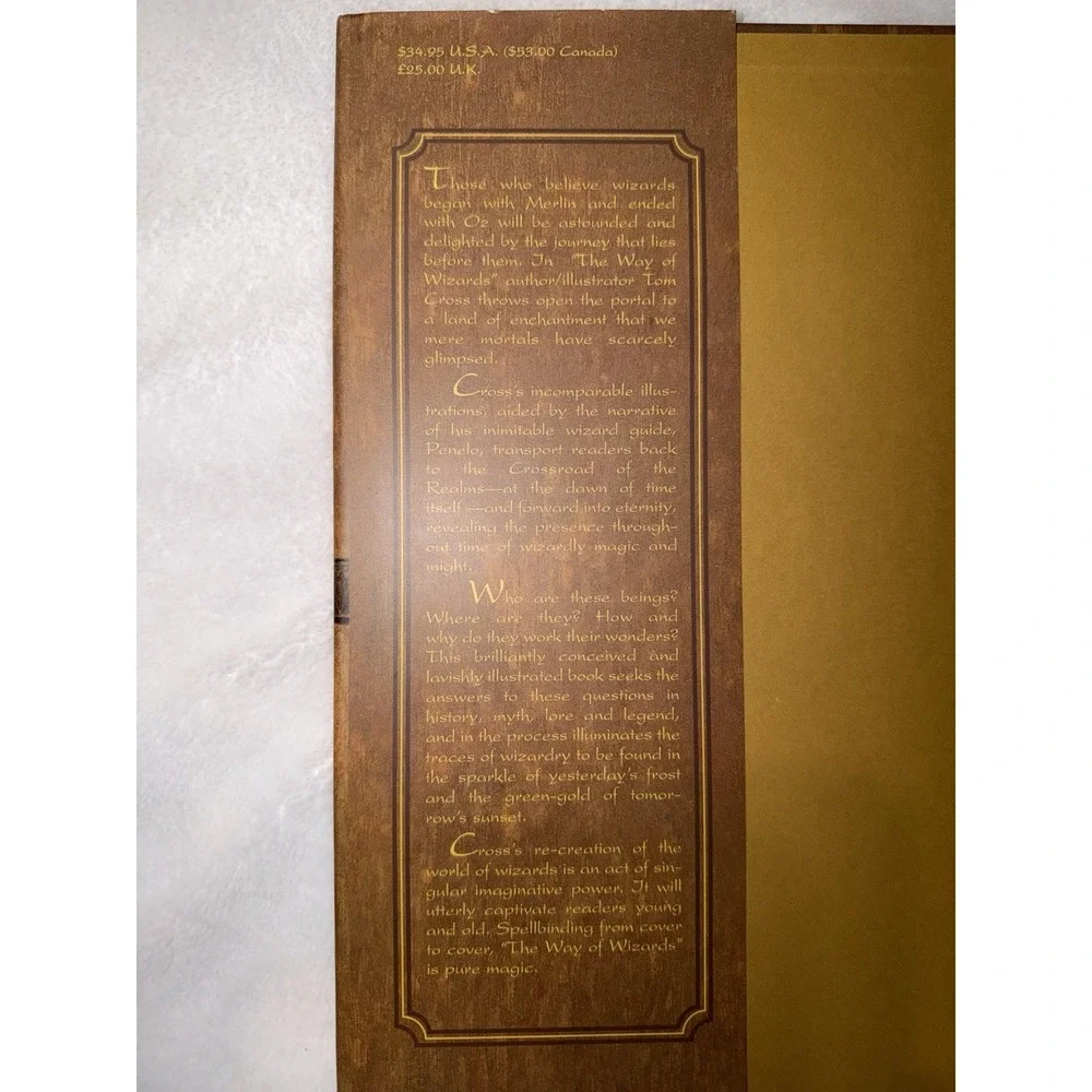 The Way of Wizards  Tom Cross (2001) Hardcover 1st edition w/ Dust Cover Fantasy